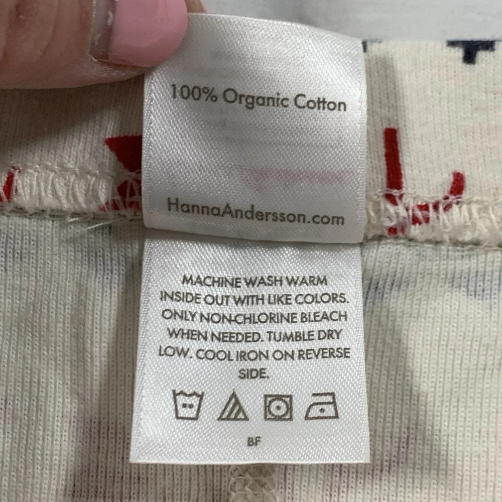 Hanna Andersson Size 14 160cm Organic Cotton Fair Isle Christmas Reindeer‎ Pants